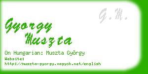gyorgy muszta business card